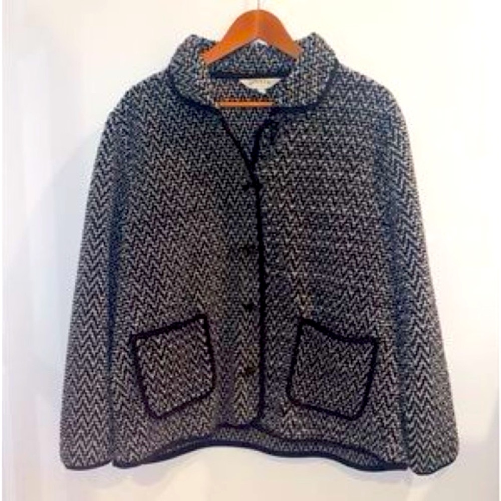 Orvis Sherpa Fleece Button Up Jacket Toggle Trim … - image 2